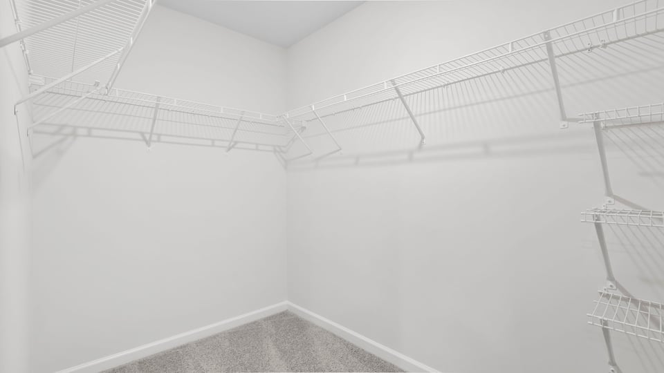 Primary bedroom walk-in closet.