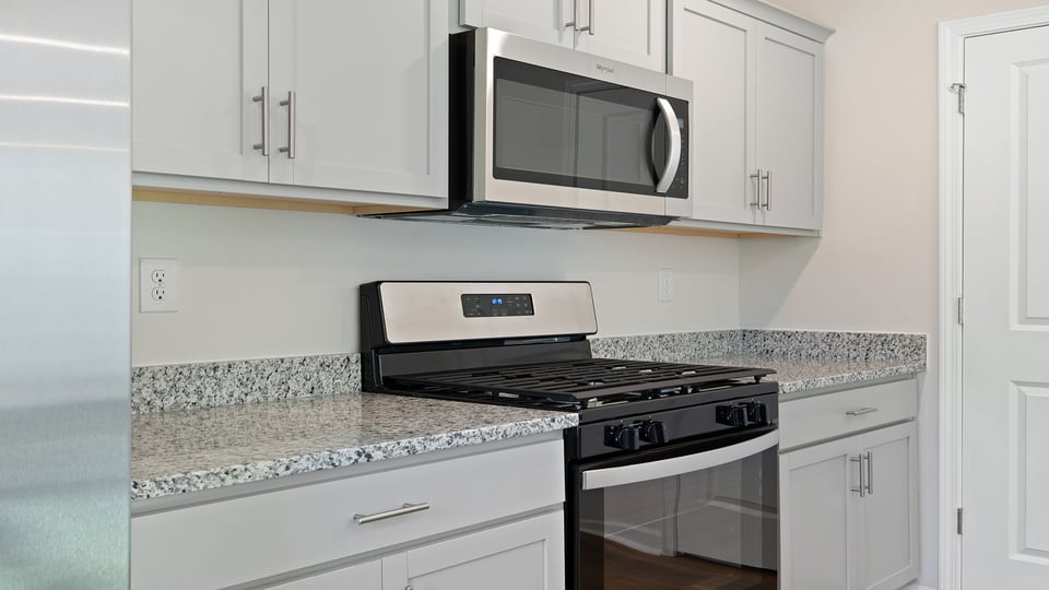 Stainless steel appliances.