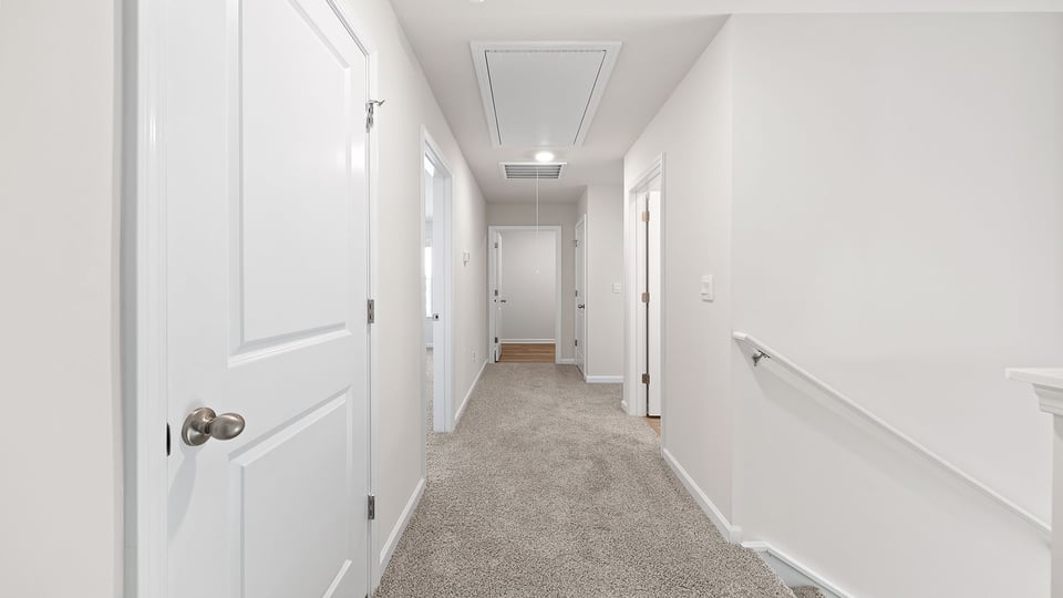 Upper level landing and hallway.