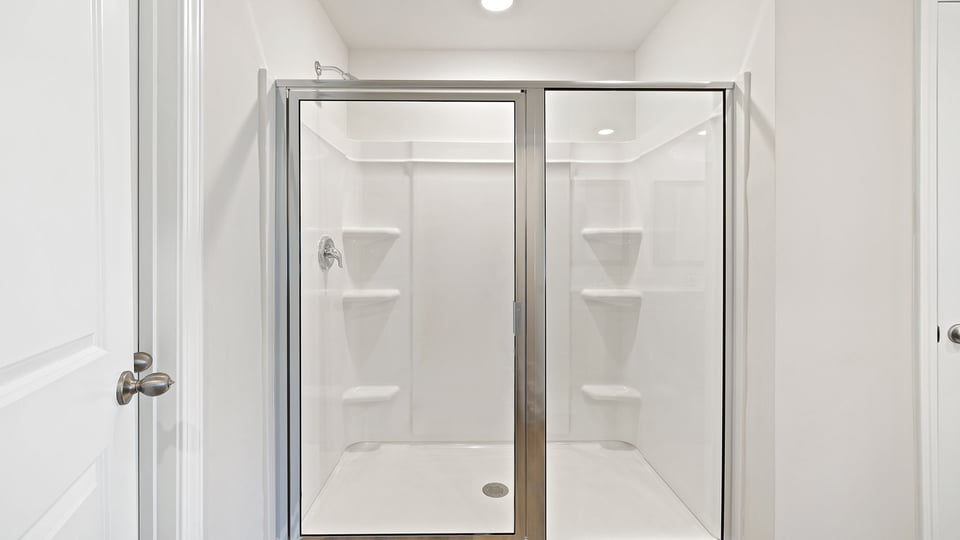 Primary bathroom with walk in shower.