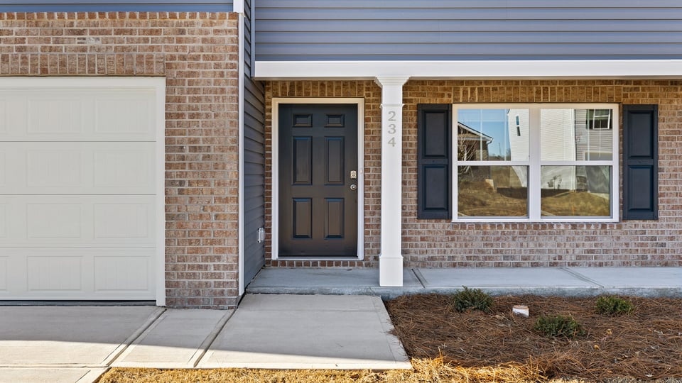 Inviting front porch.