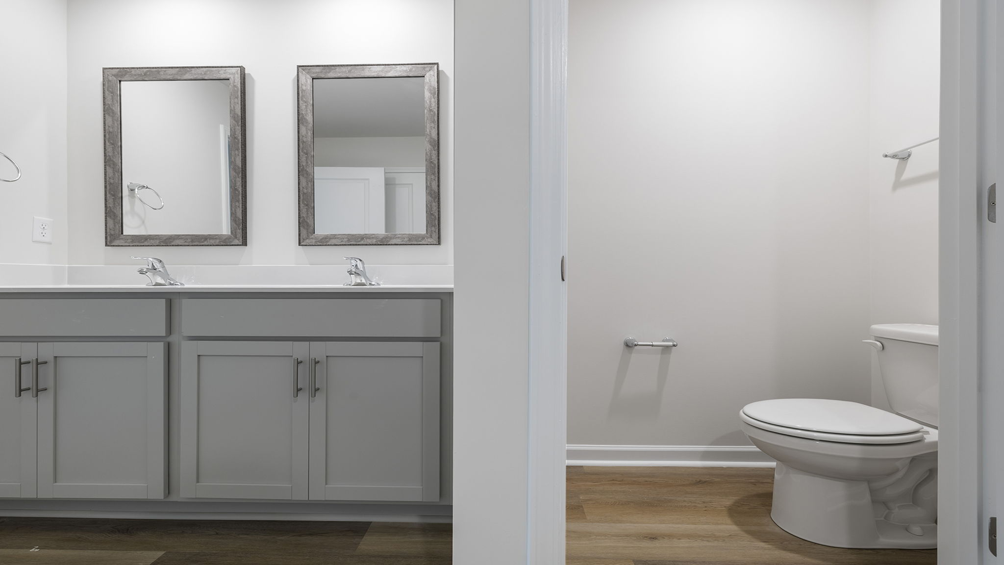 View of water closet.