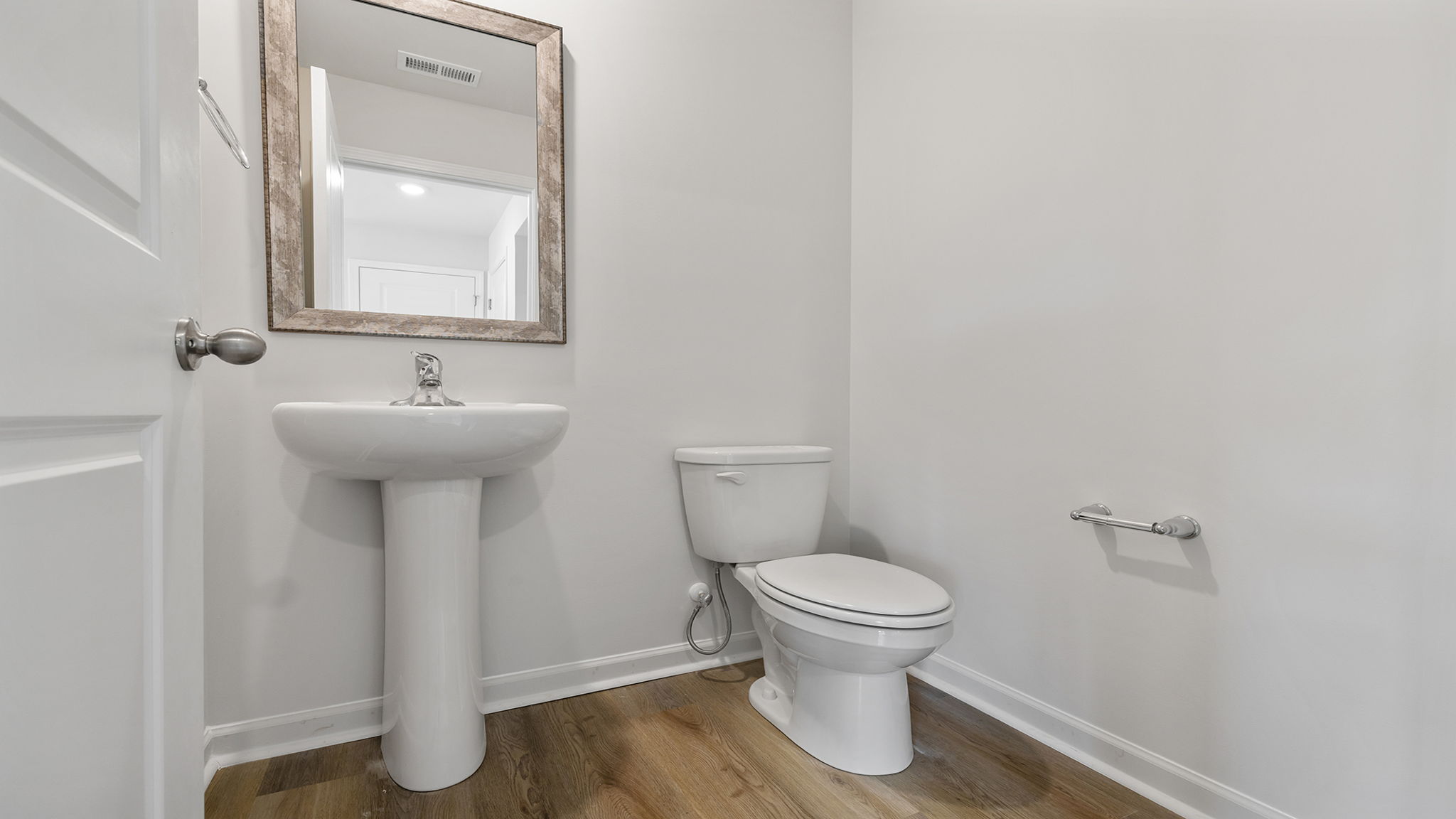 Half bath on the main level.