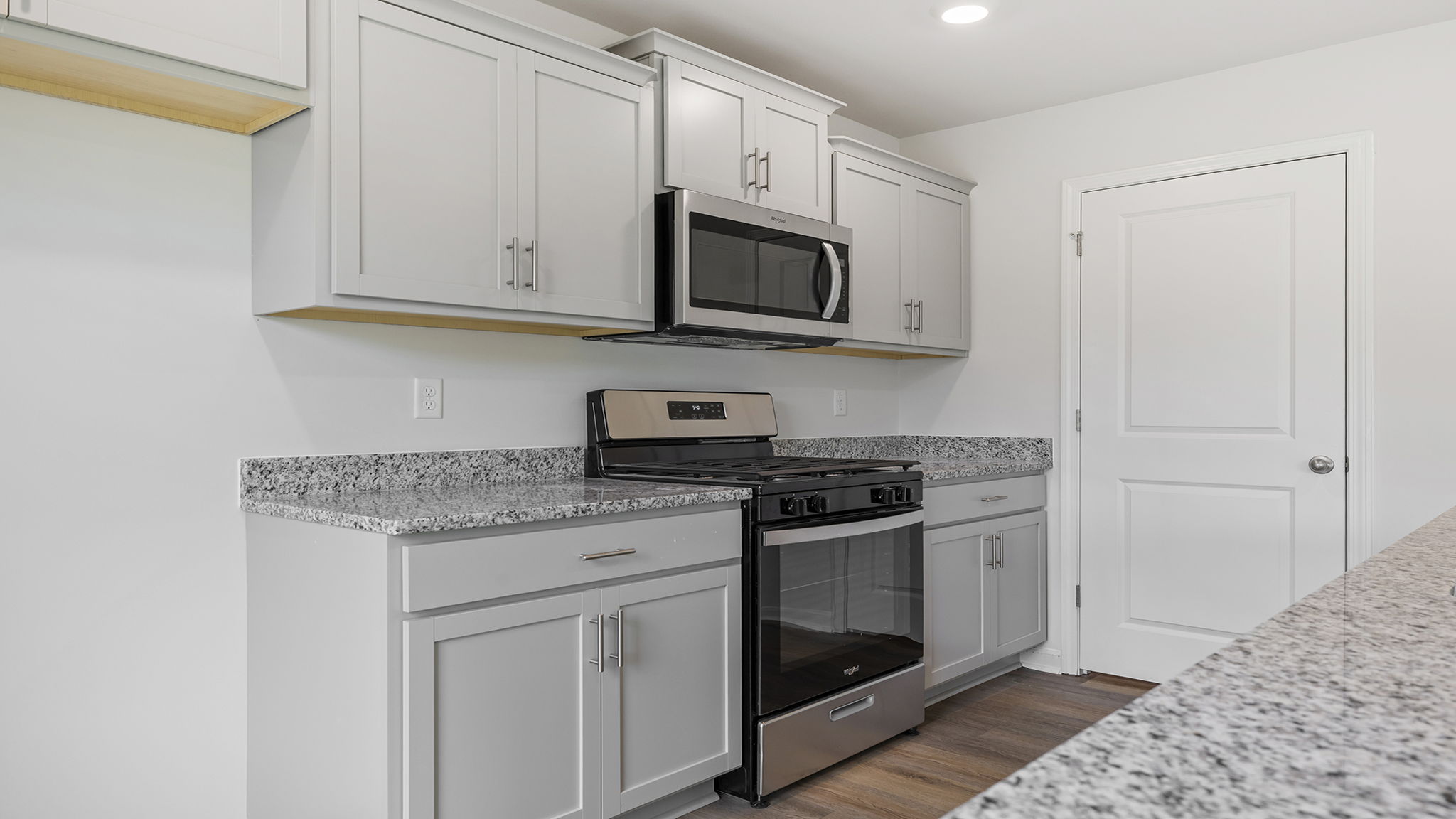 Stainless steel appliances.