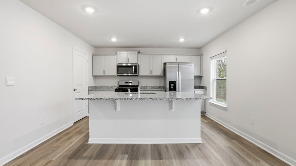 Kitchen with island.
