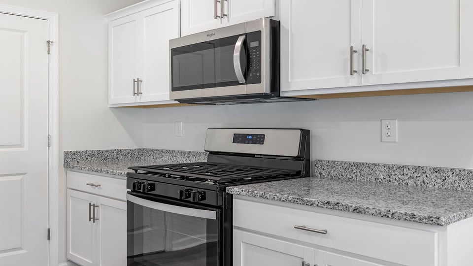 Stainless steel appliances.