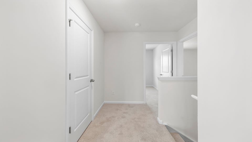 View of landing on the upper level.