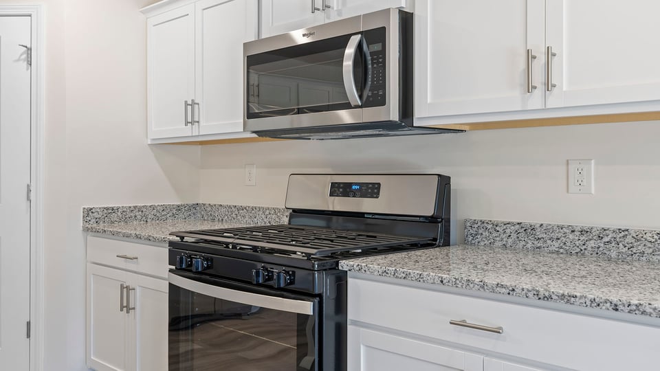 Stainless steel appliances.