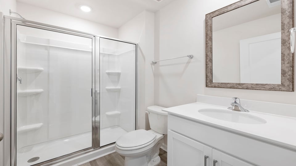 Full bath on the main level.