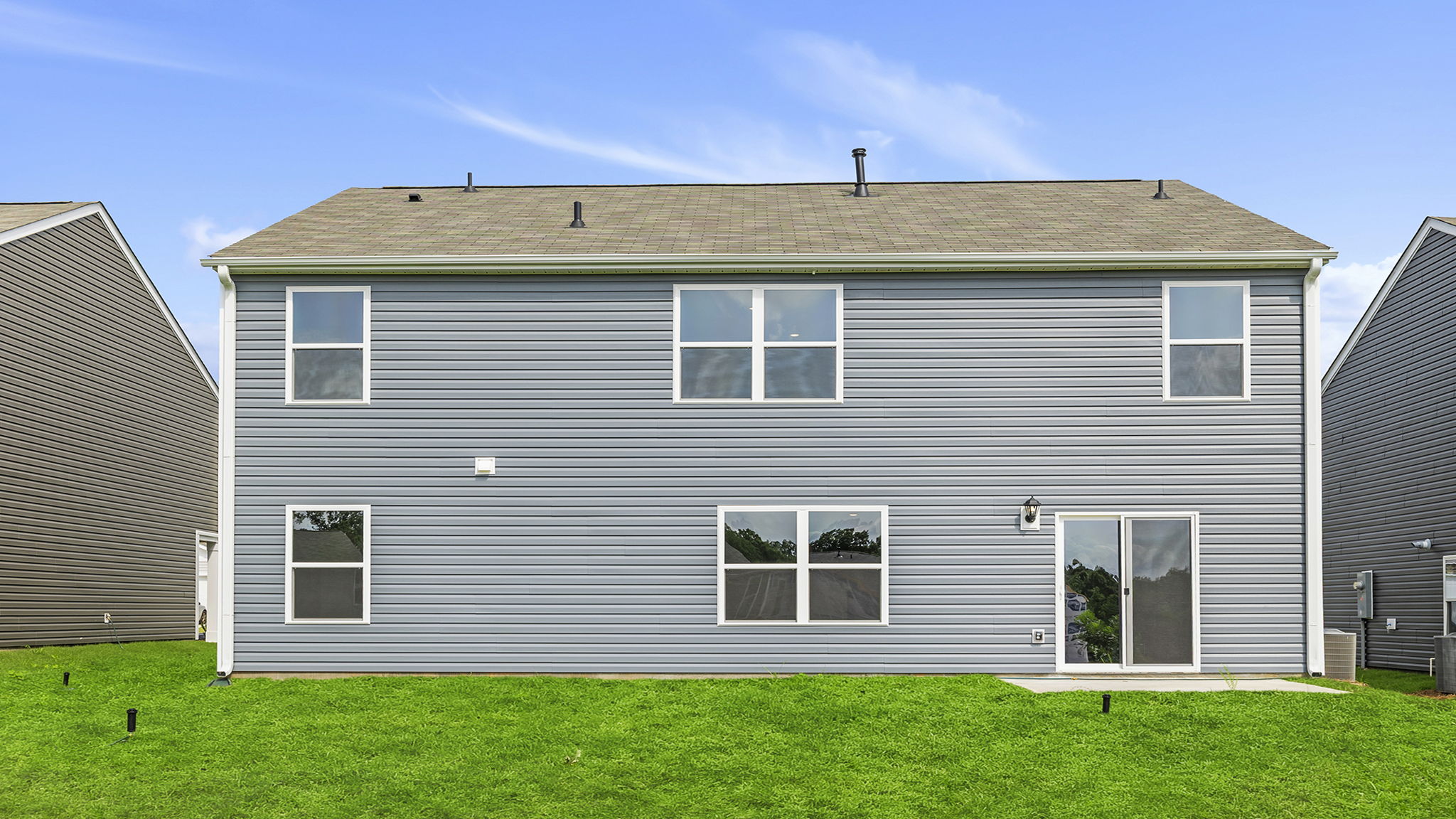 Back exterior view of the Hayden.