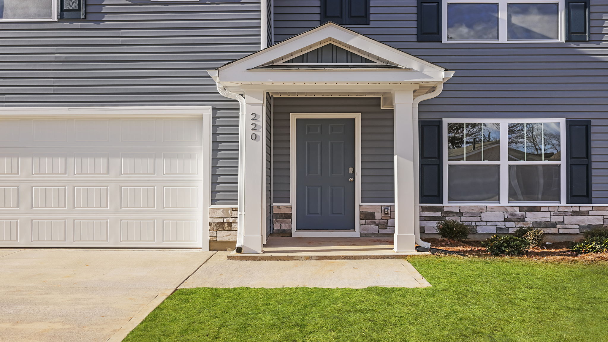 Inviting covered front porch.