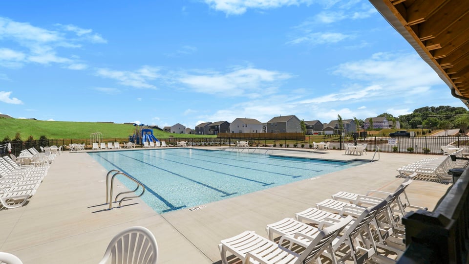 Amenity center with pool.