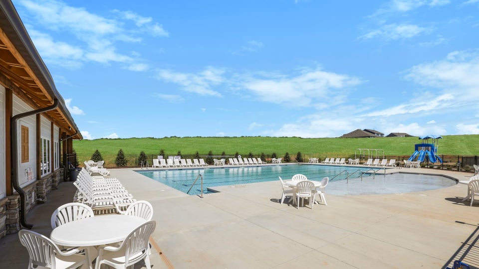 Amenity center with pool.