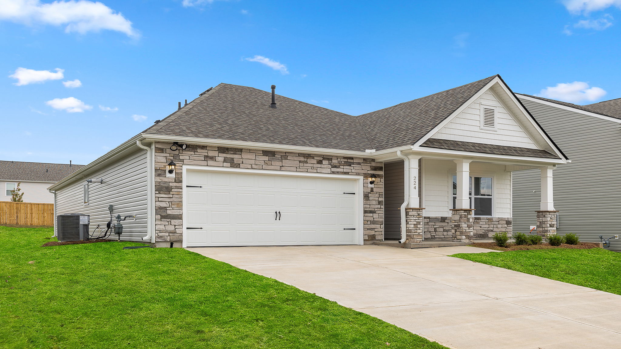 Front exterior of the Aria.