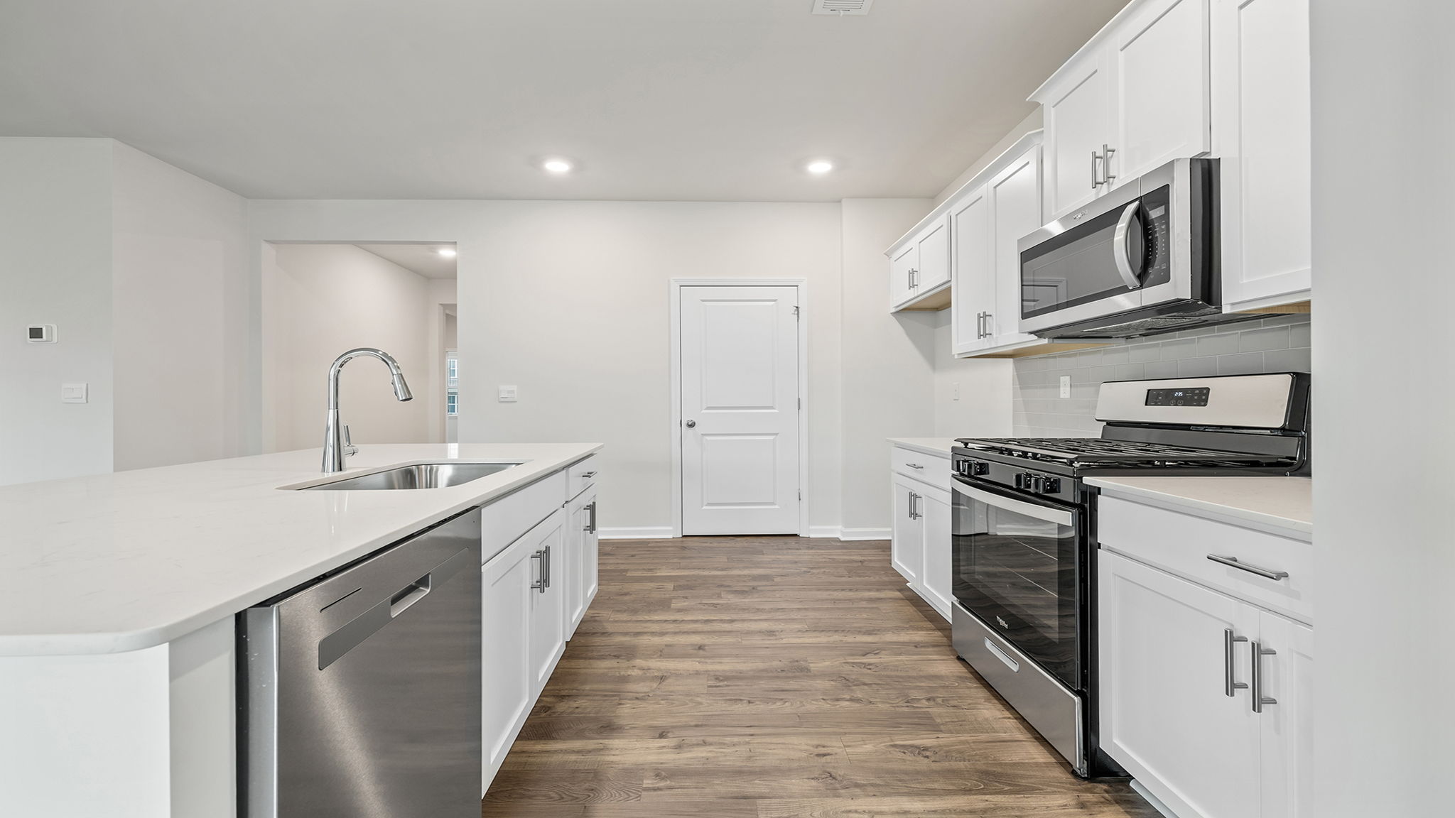 Stainless steel appliances.