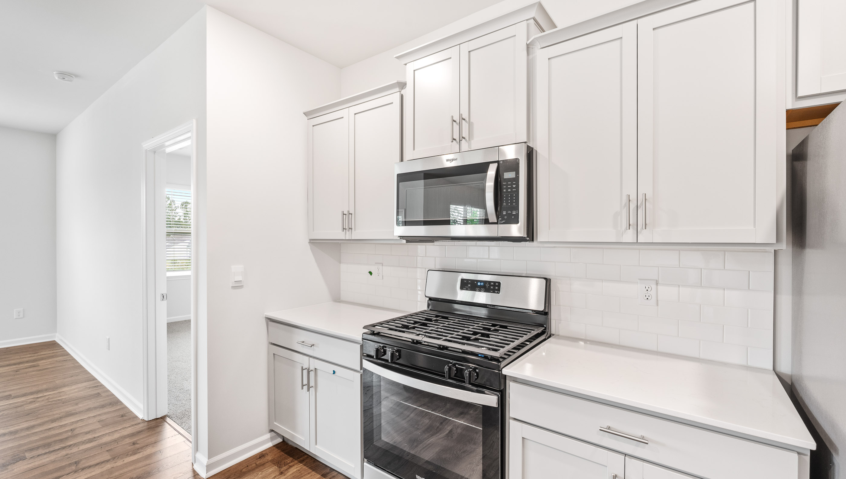 Stainless steel appliances.