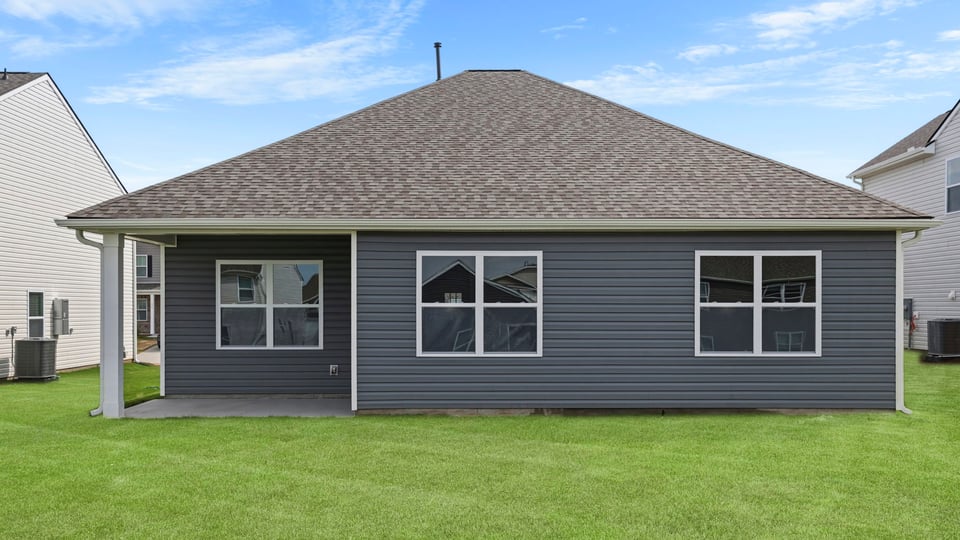 Back exterior of home.