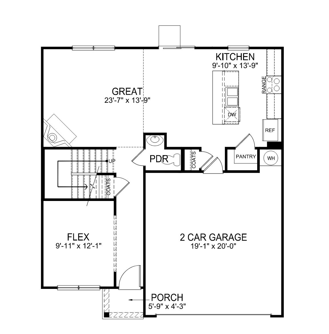 First floor floorplan.