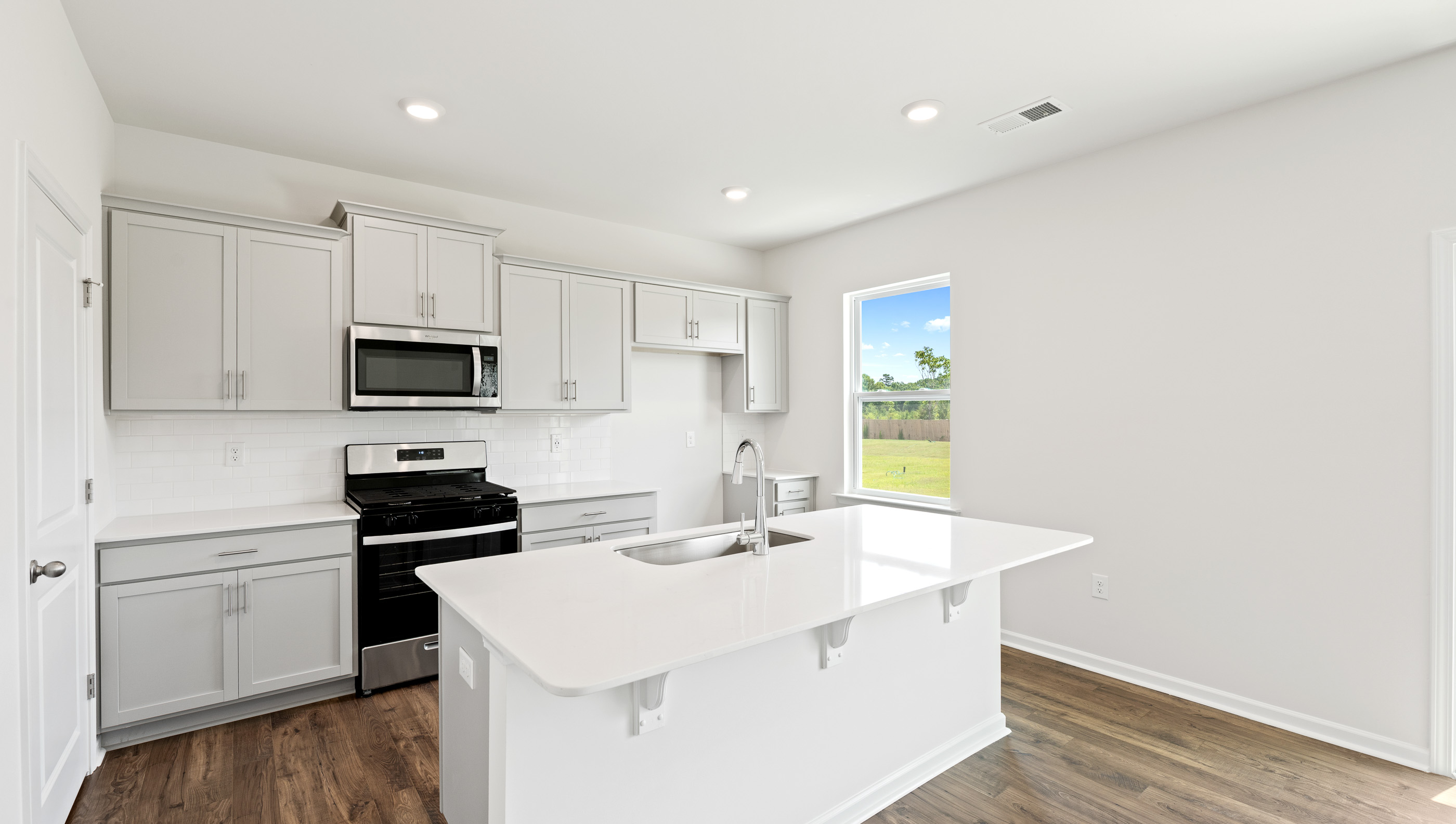 Stainless steel appliances.