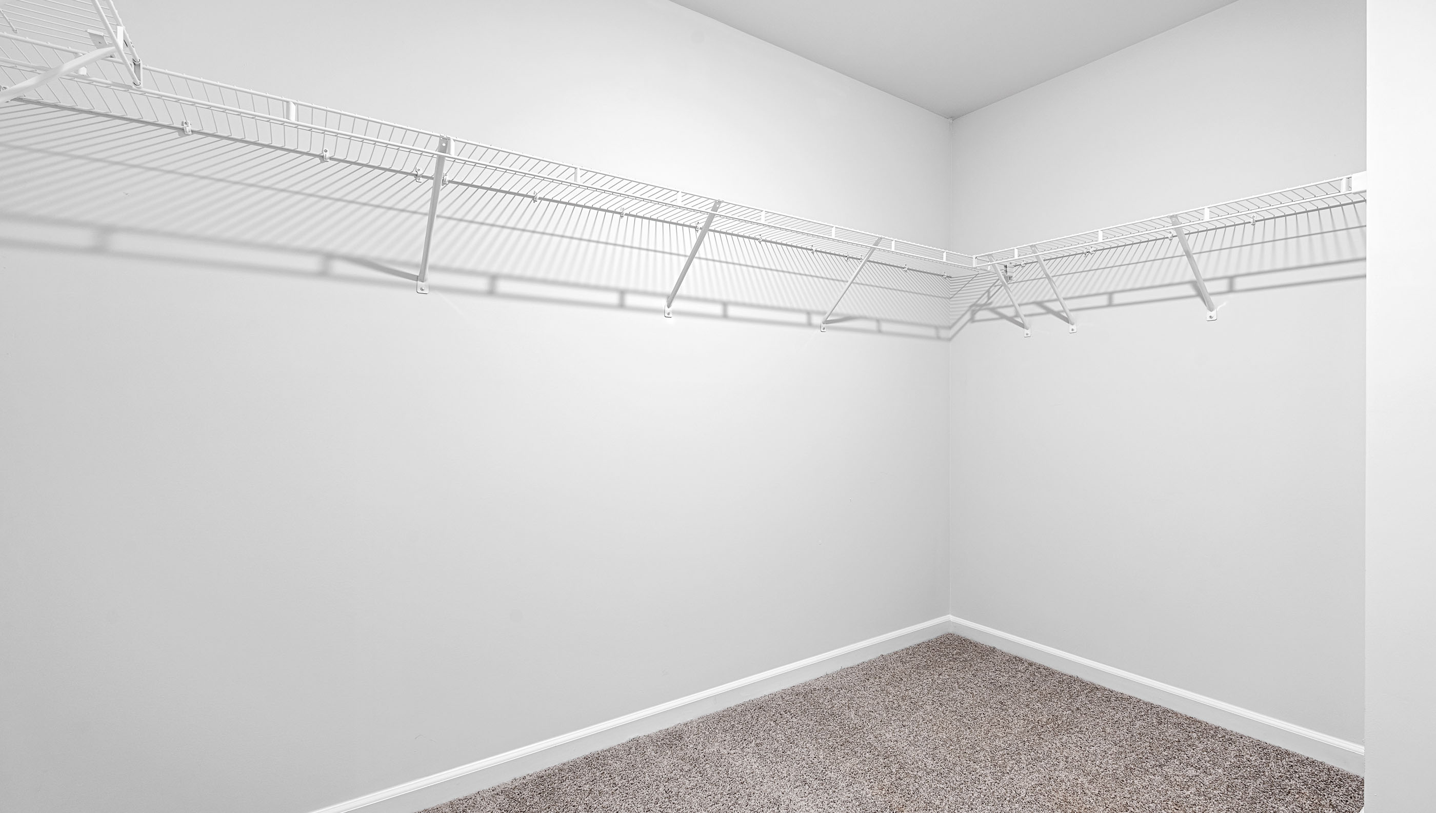 Primary bedroom walk-in closet.