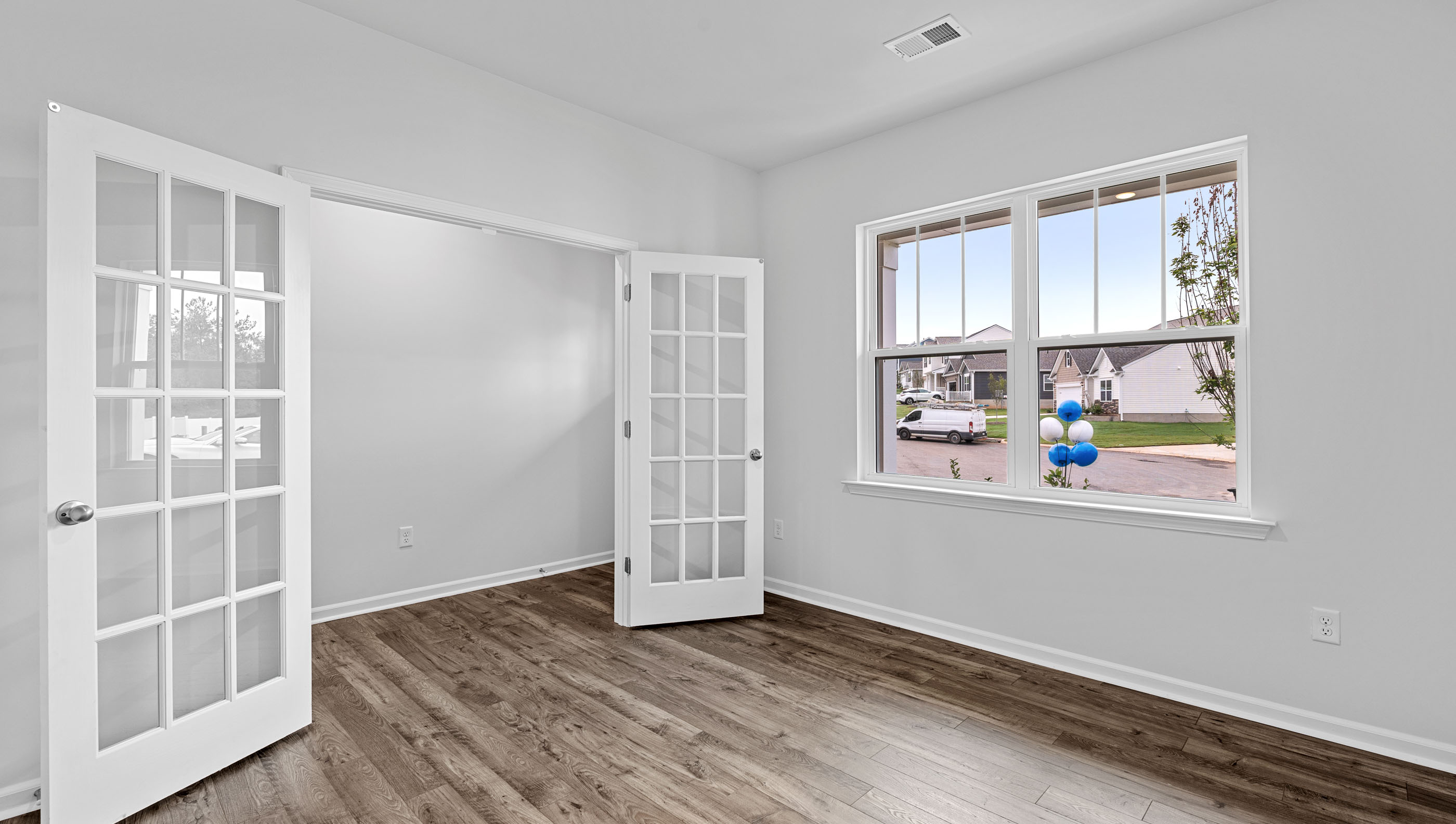 Study located at the front of the home.