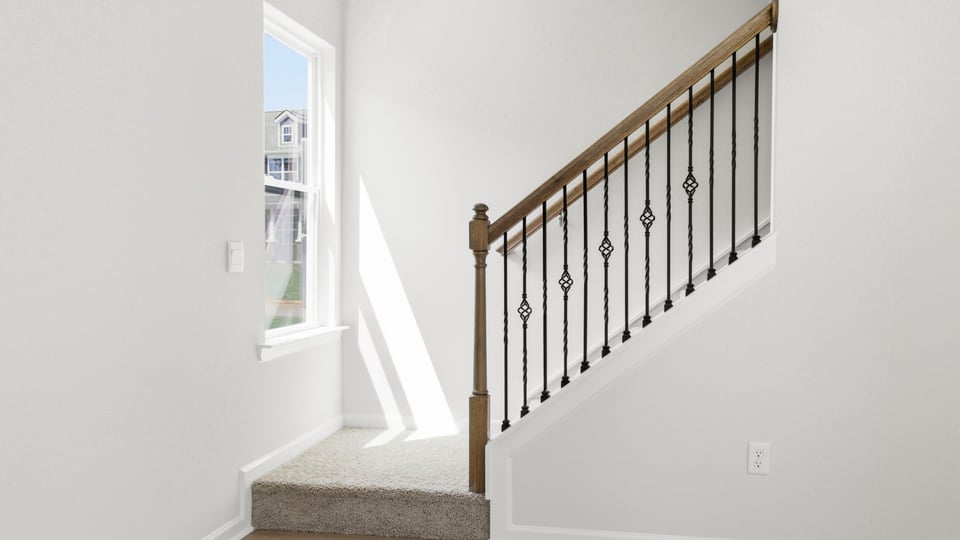 View of stairs to bedrooms.