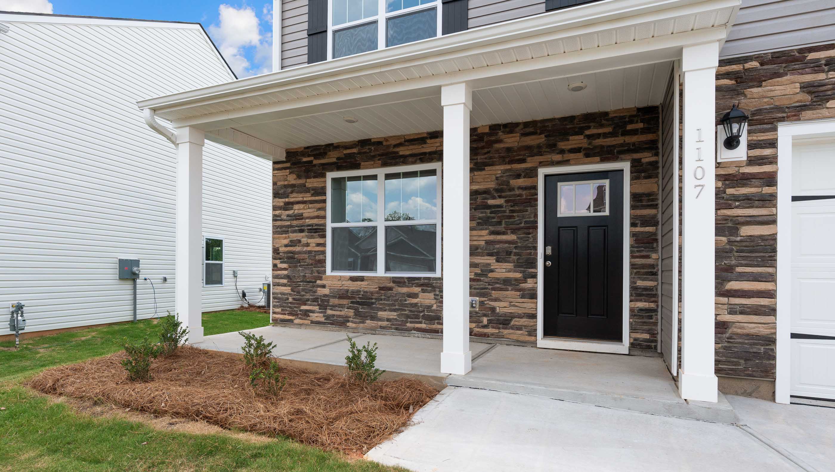 Inviting front porch.