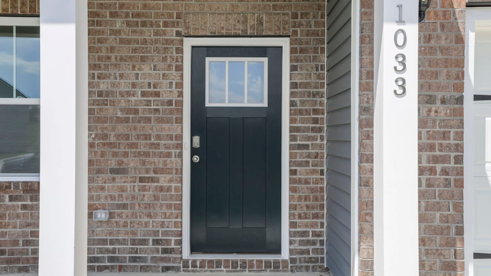 View of front door.