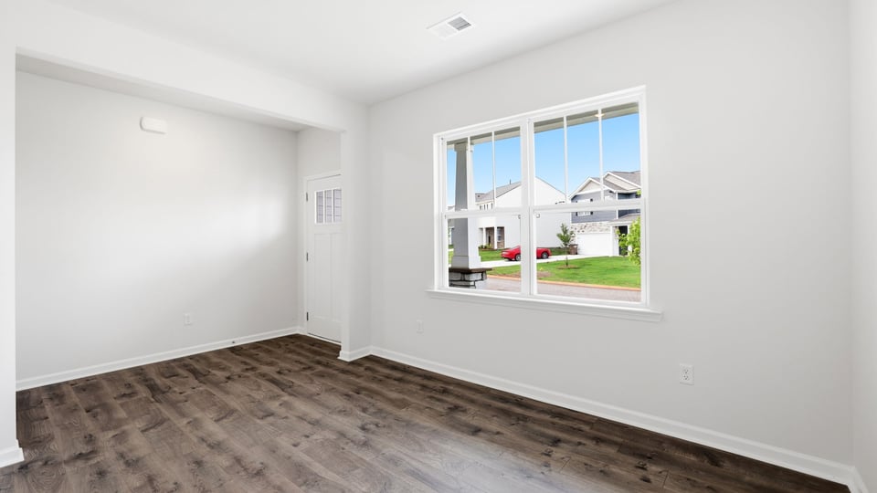 Flex room with windows.