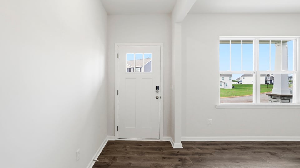 View of front door.