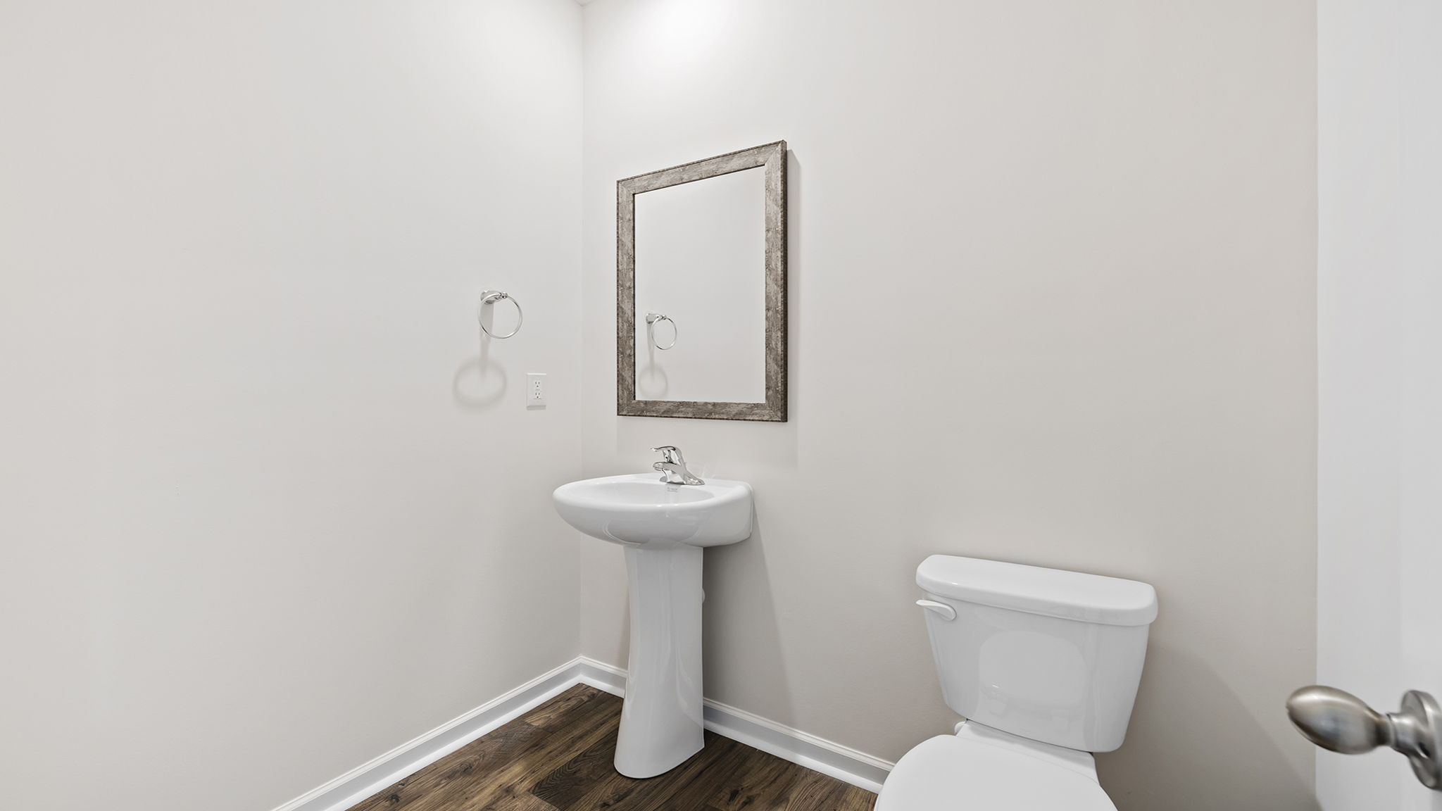 Half bath on the main level.