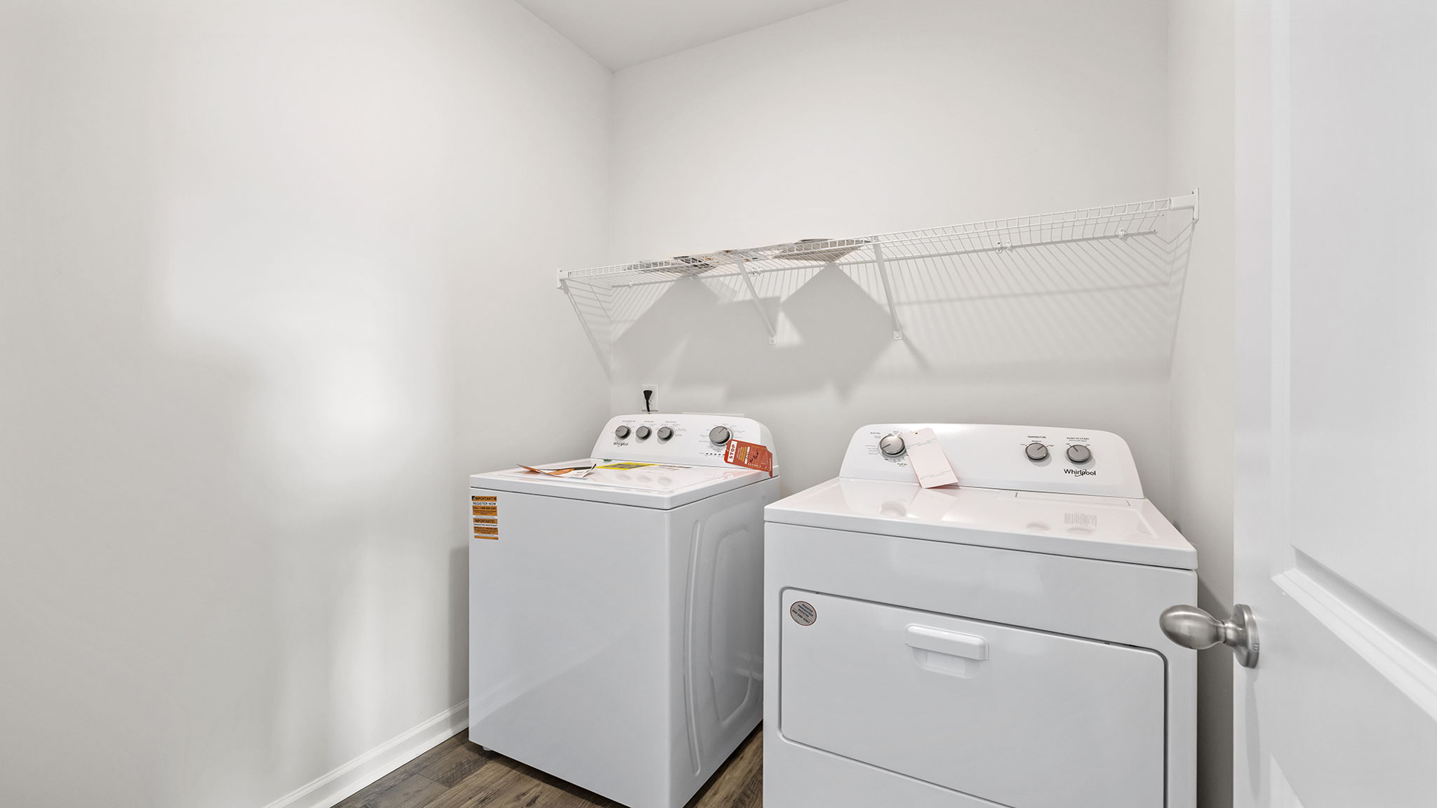 Walk-in laundry room.