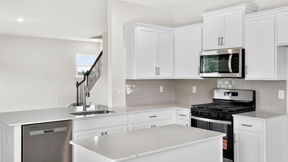 Quartz countertops.
