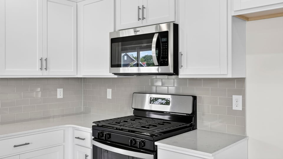 Stainless steel appliances.