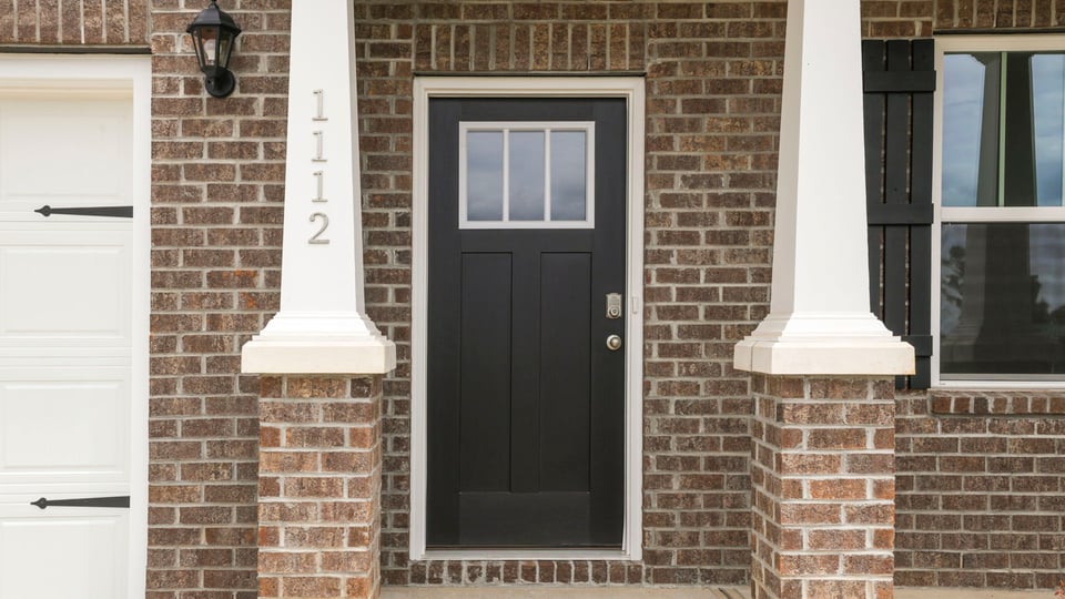 Inviting front porch.