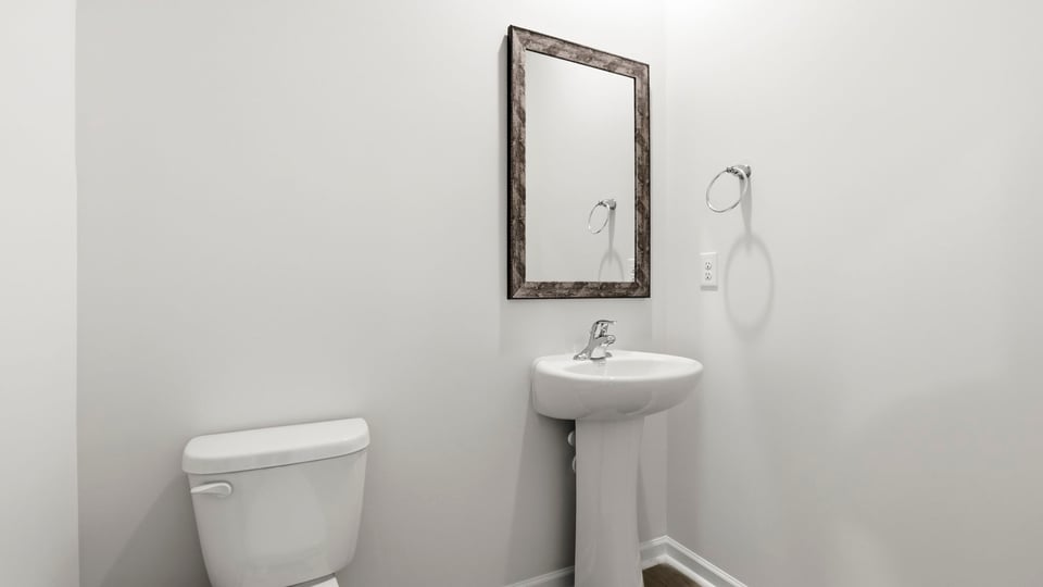 Half bathroom with sink.
