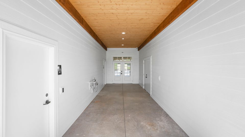 Inside of the amenity center.