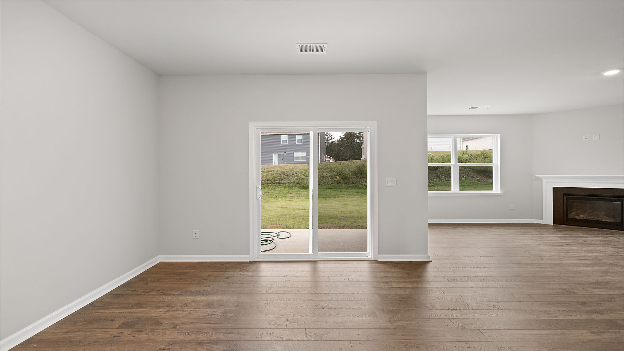 Dining area and door to the back yard.