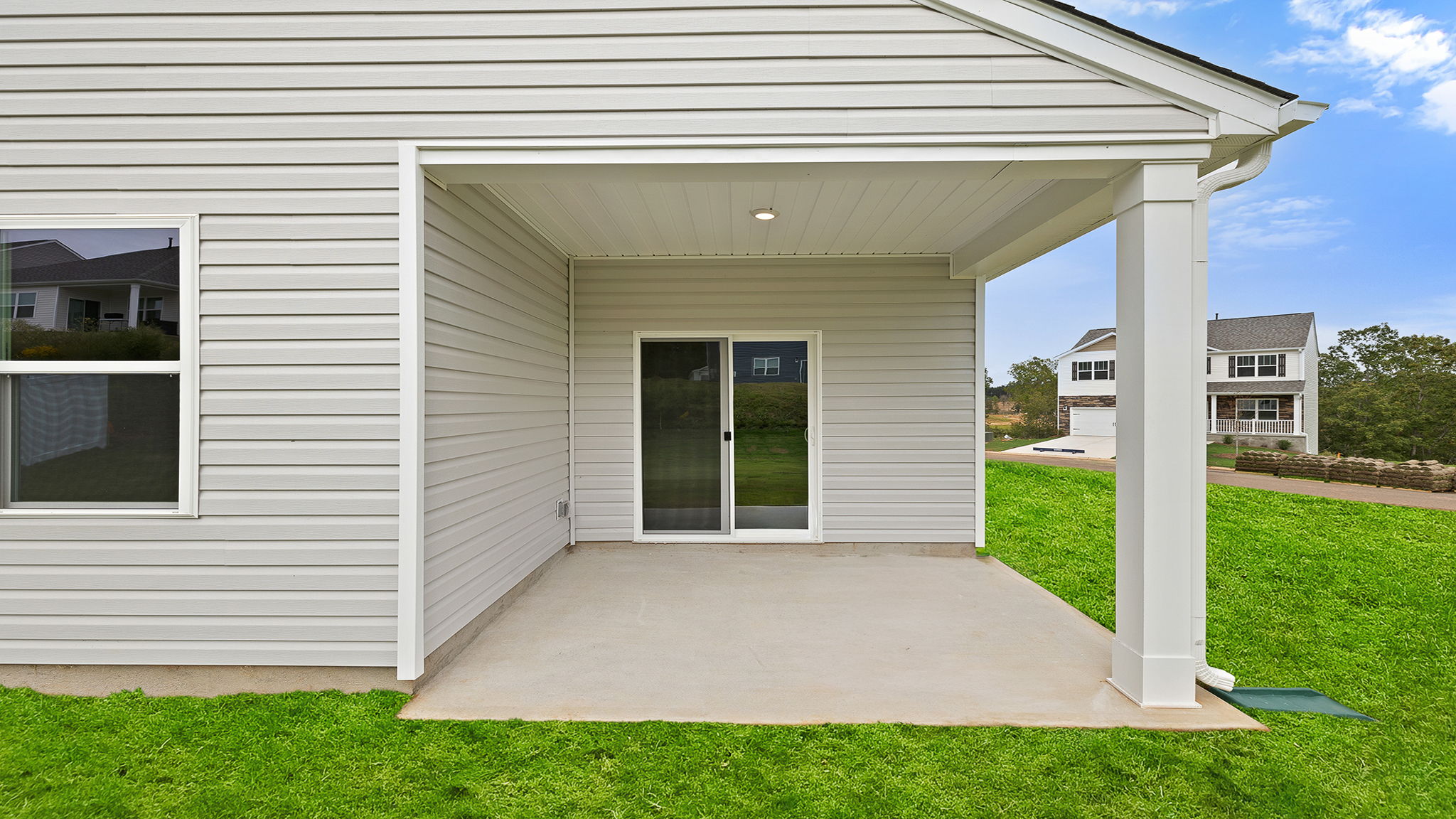 Covered porch to enjoy.