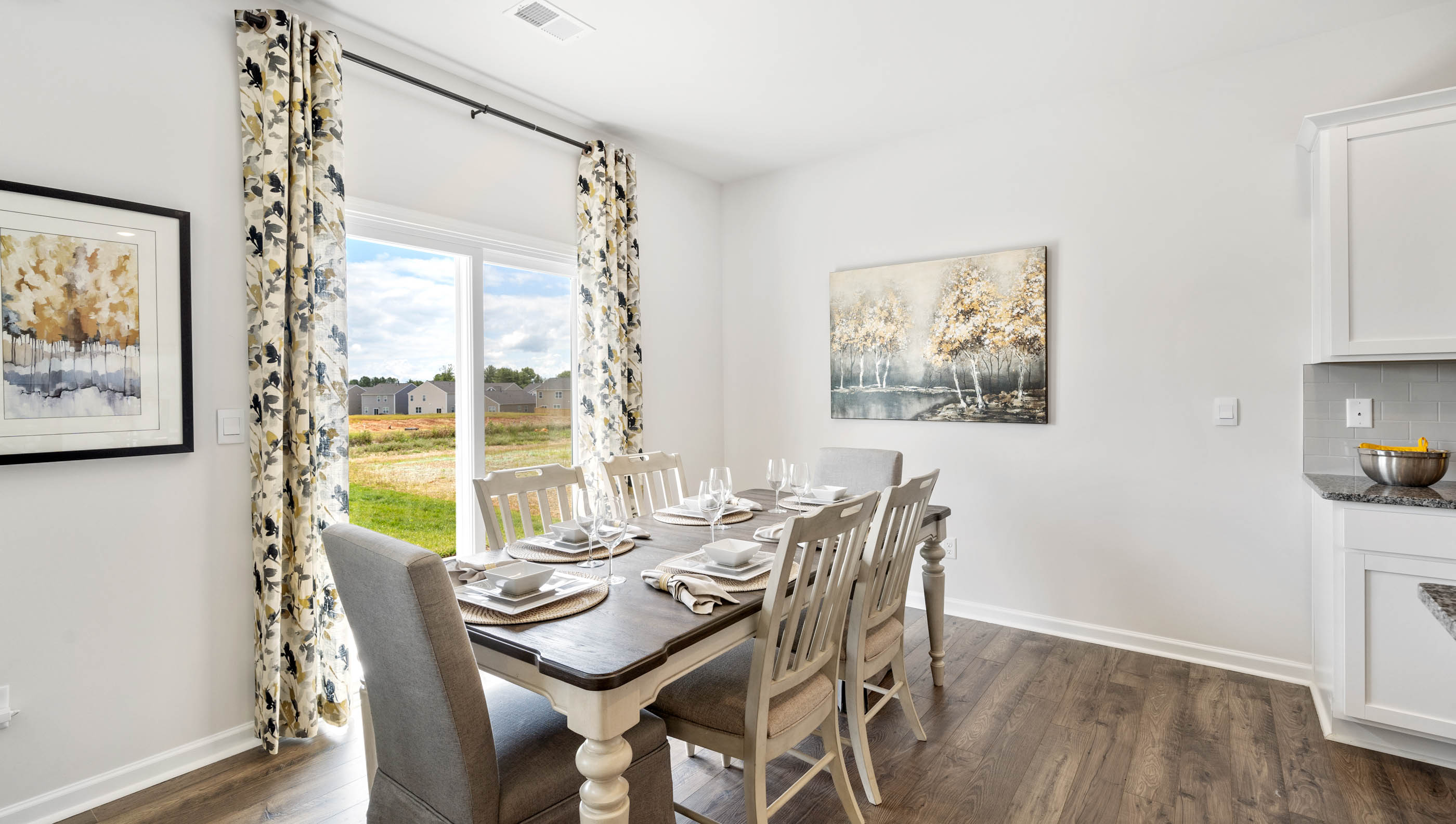 Dining area in the kitchen.