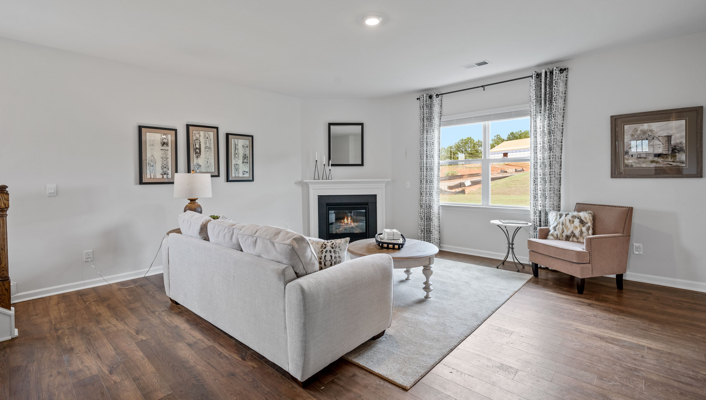 Living area with windows.