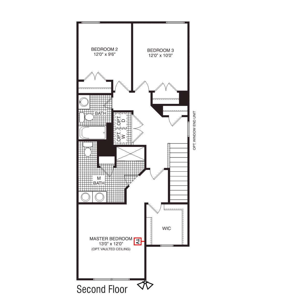 Second floor floorplan.