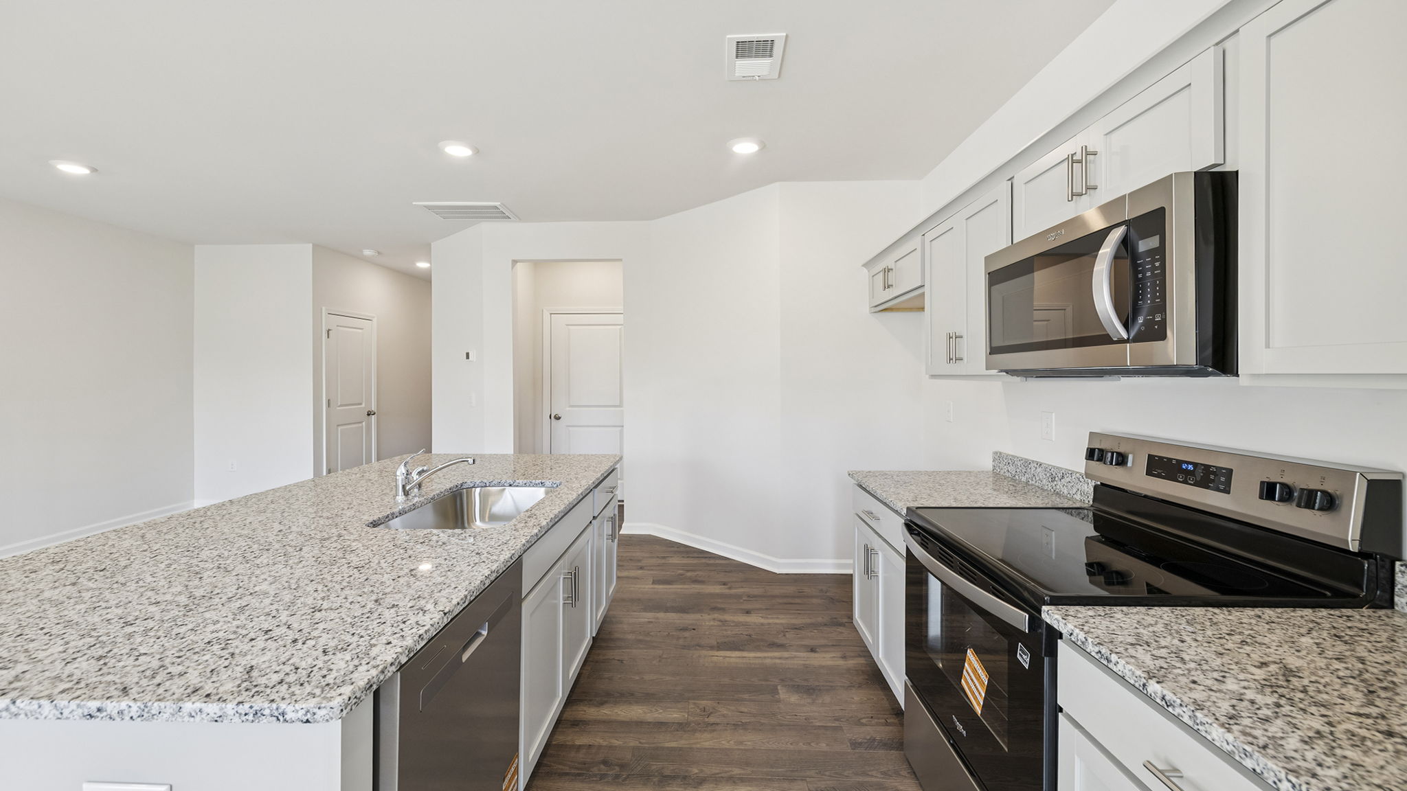 Stainless steel appliances.