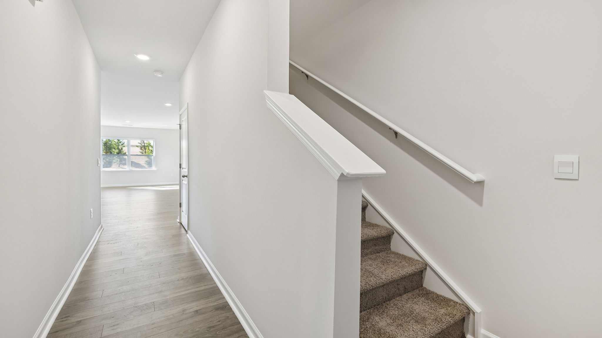 Entrance and stairwell to the upper level.