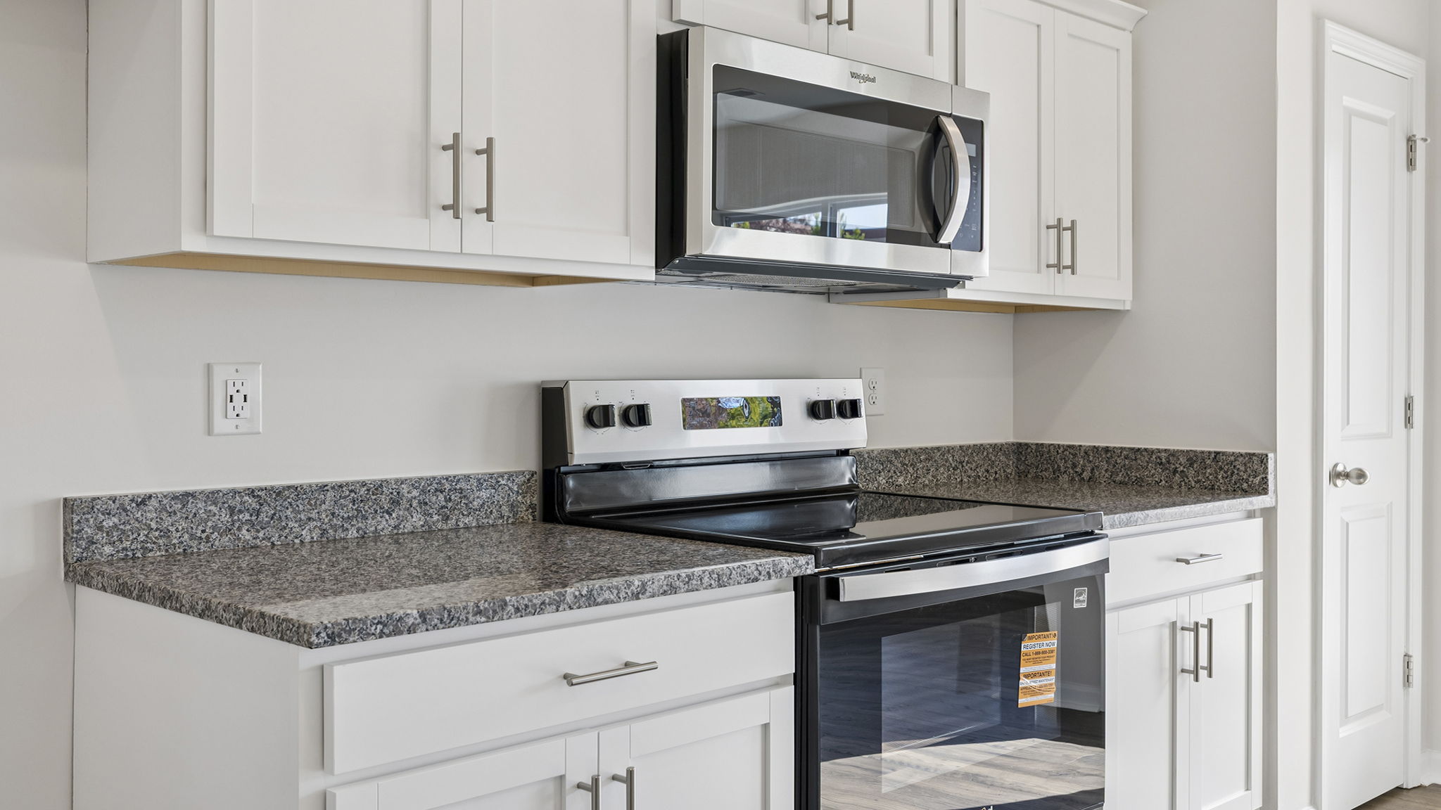 Stainless steel appliances.