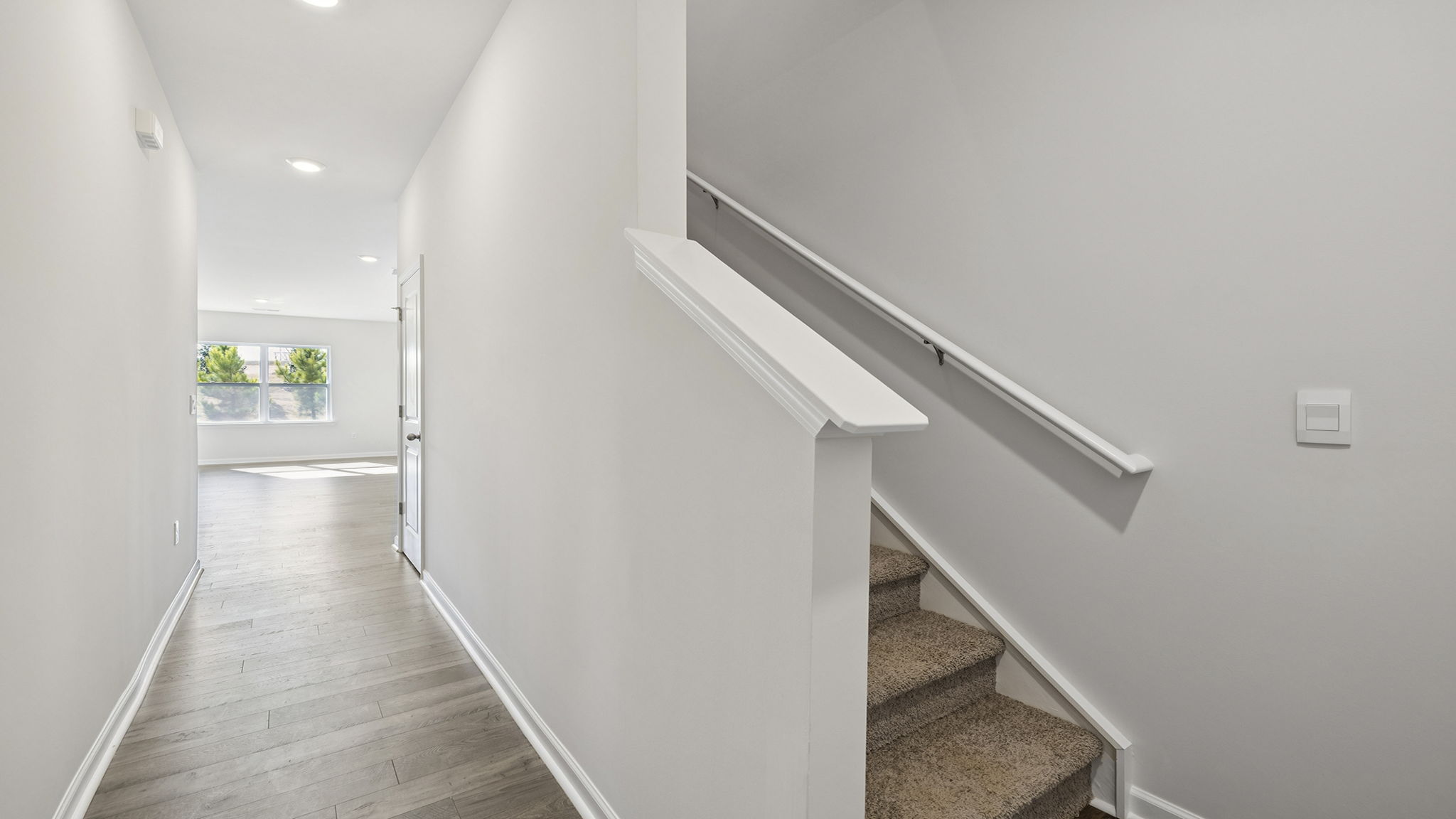 Entrance and stairwell to the upper level.