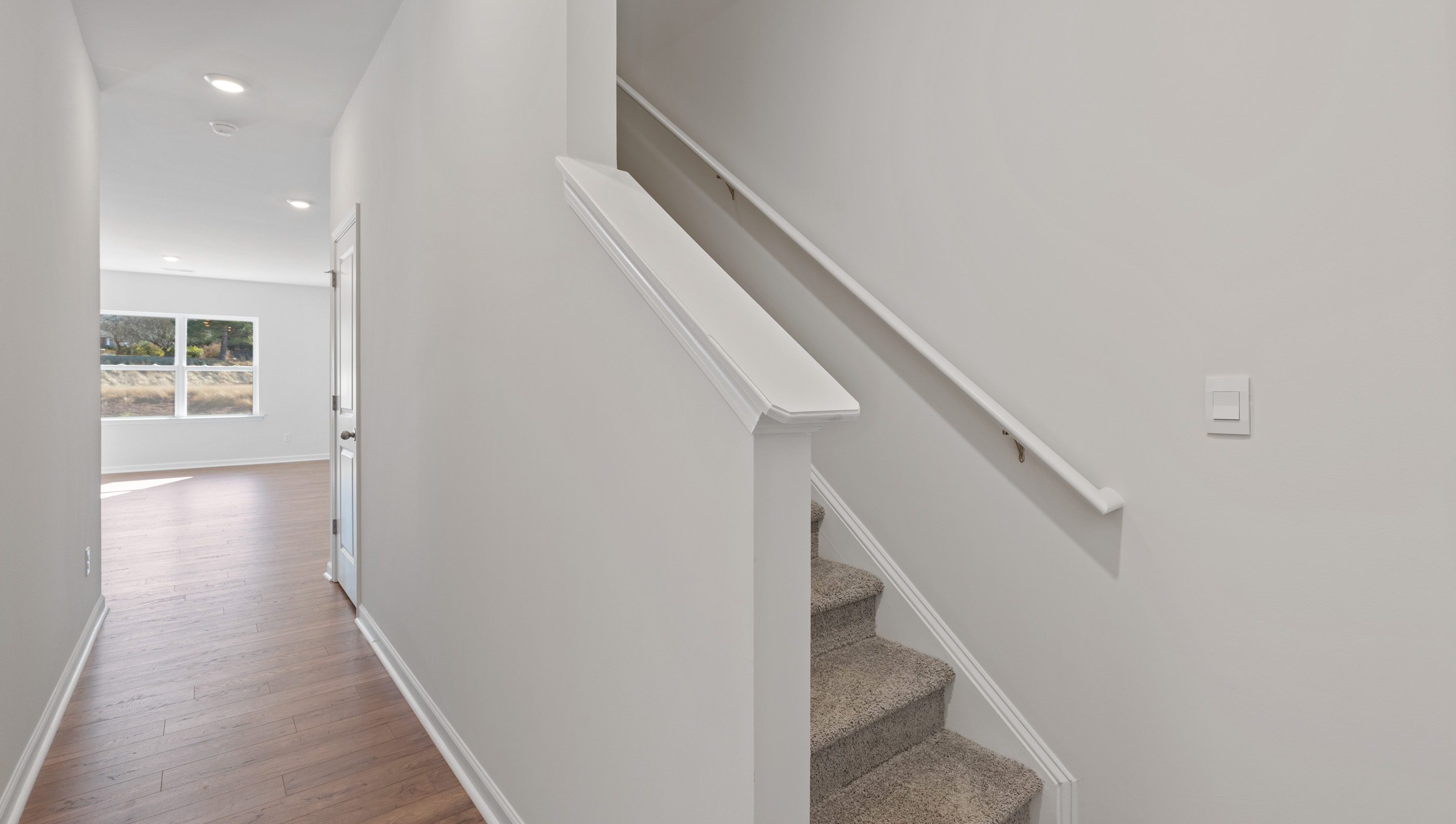 Entrance and stairwell to the upper level.