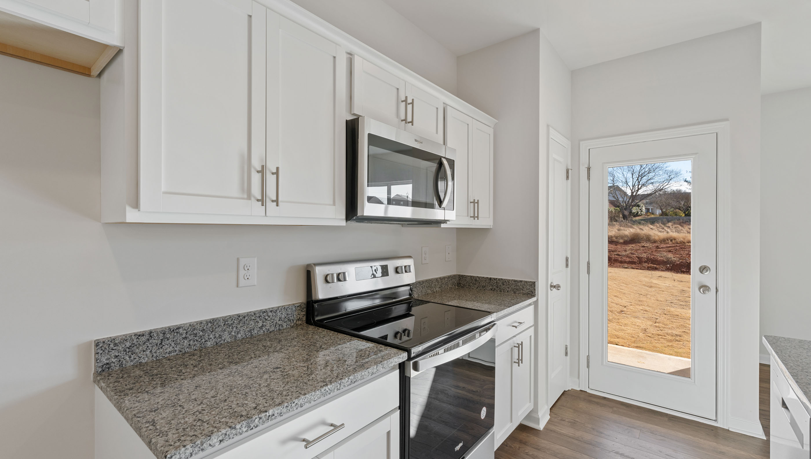 Stainless steel appliances.