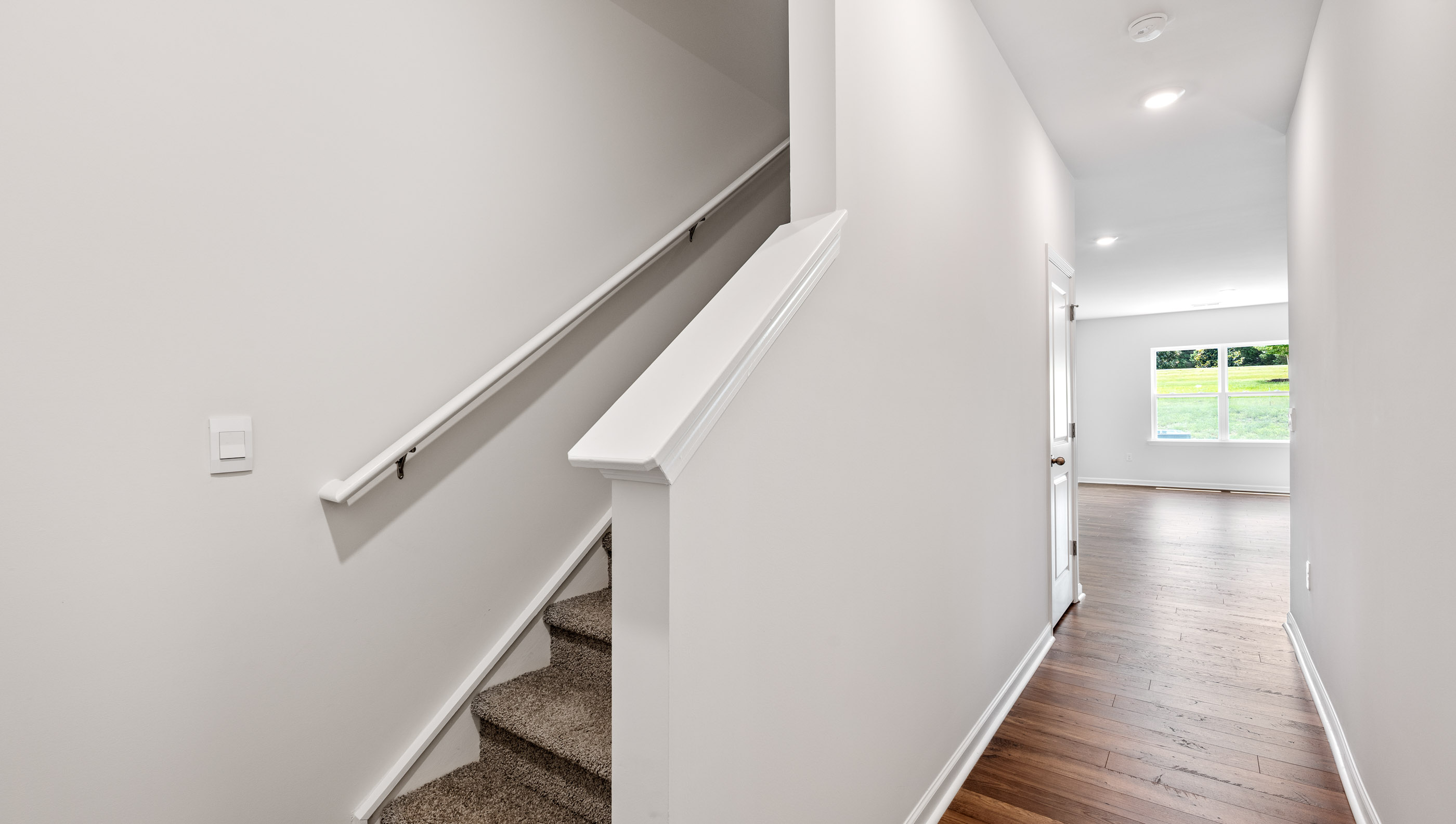 Entrance and stairwell to the upper level.