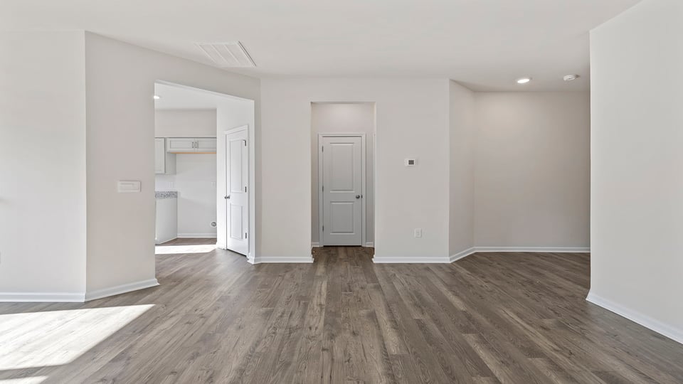 View of hallway to the kitchen.